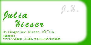 julia wieser business card